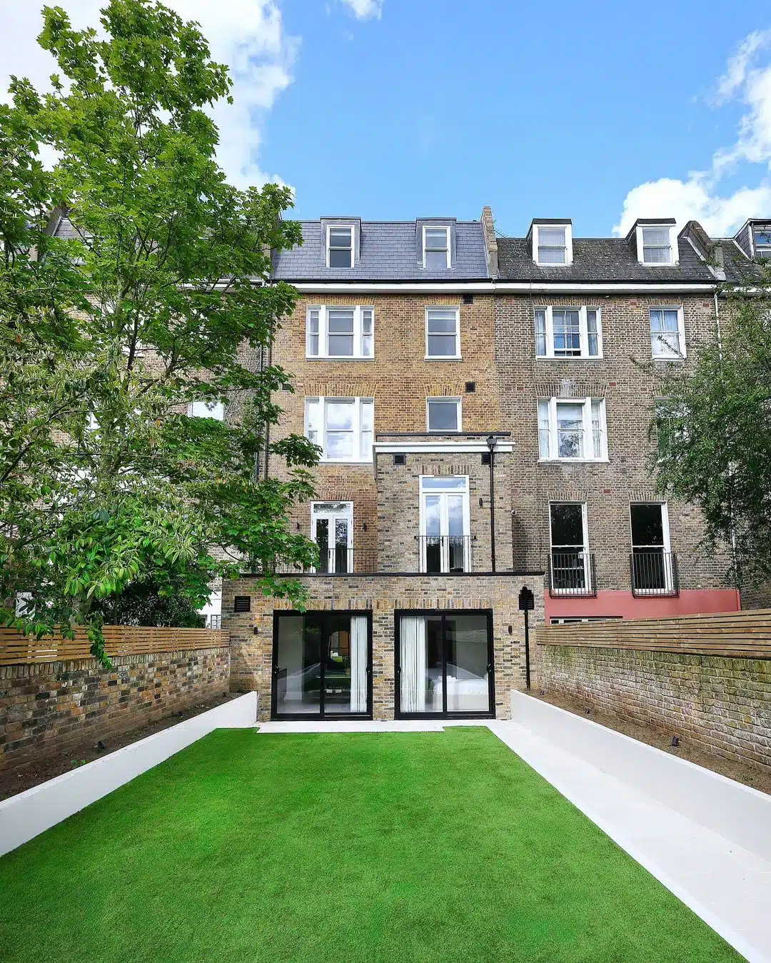 Rear home extension with landscaped garden